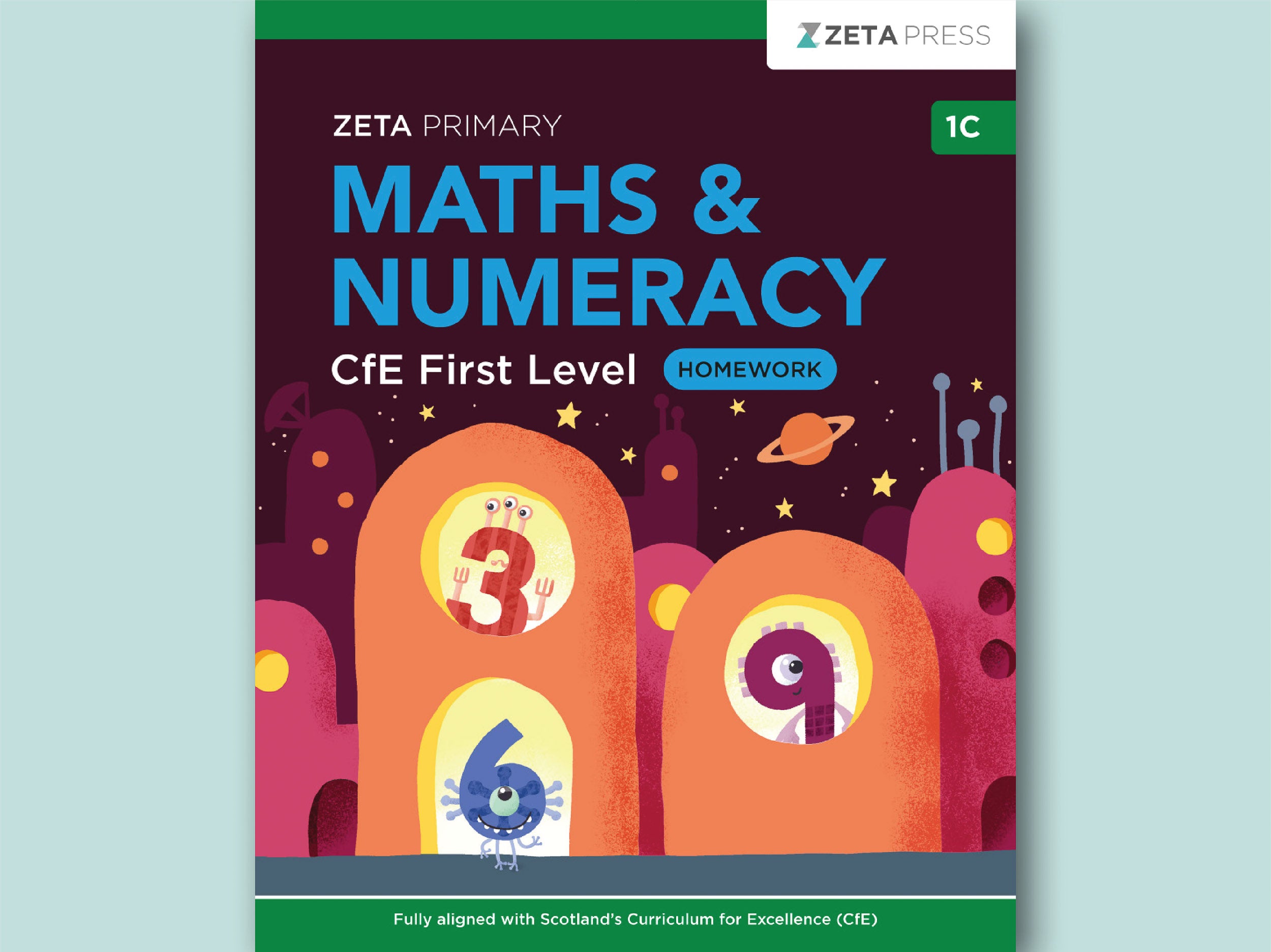 ZETA PRIMARY 1C Homework book front cover