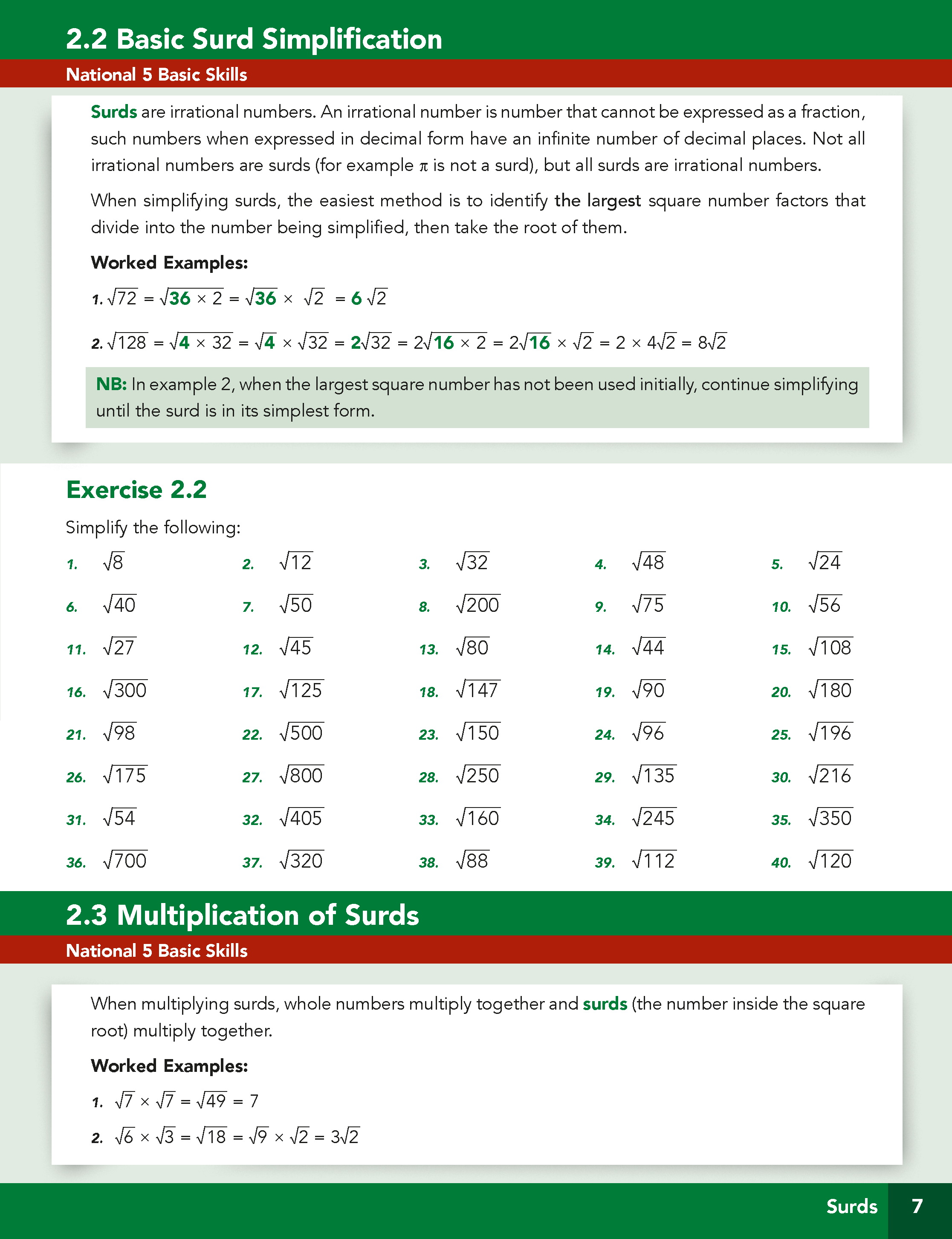 National 5 Mathematics Textbook (Revised Edition)