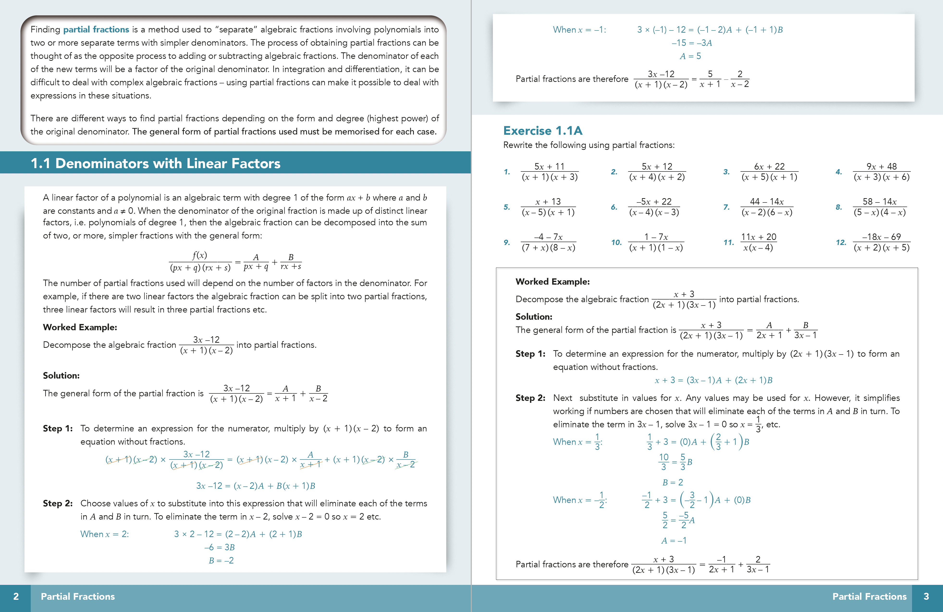 page from Zeta Maths Advanced Higher Mathematics Student Book