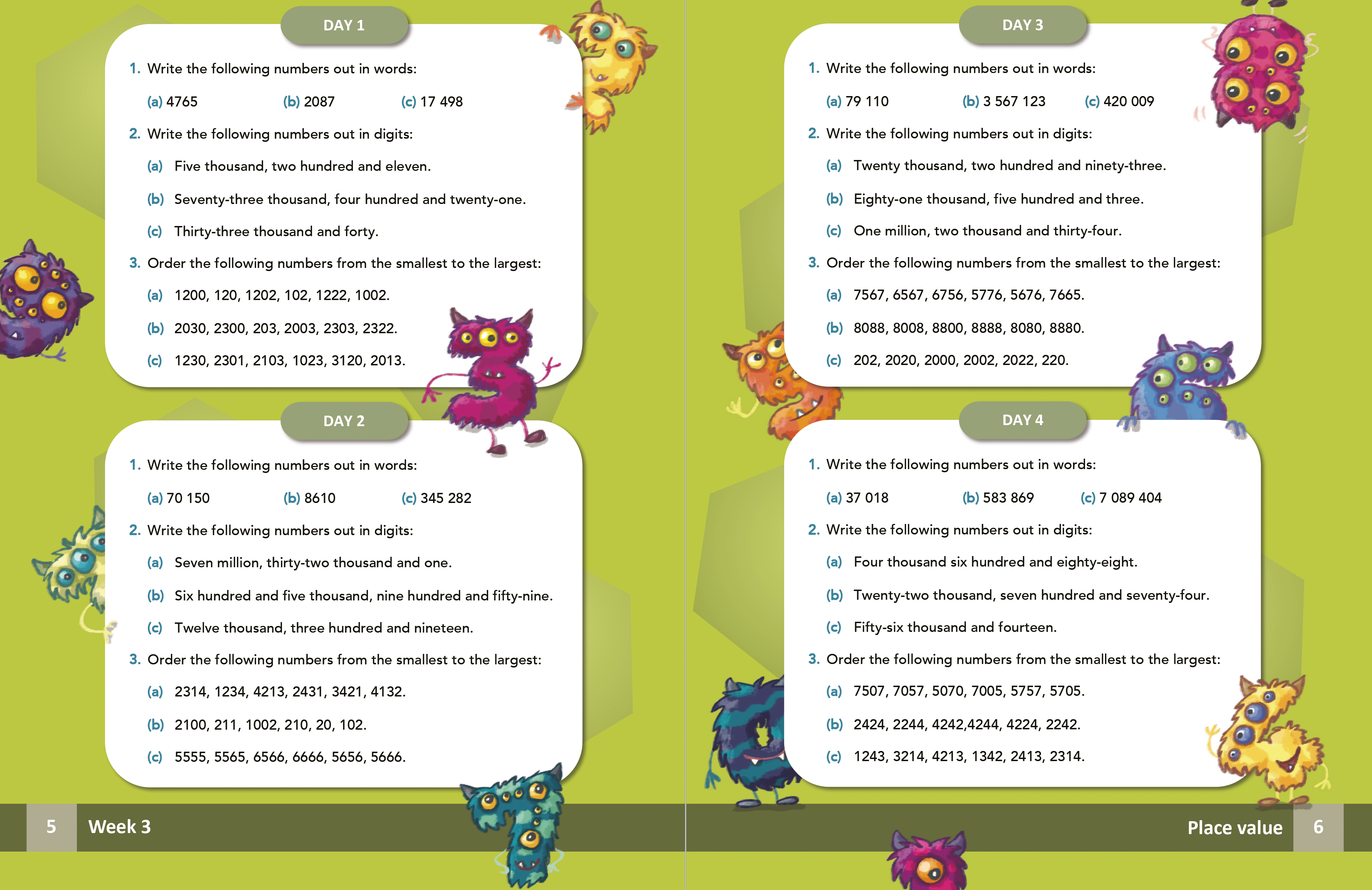 Maths Monsters: CfE Second Level Book 1