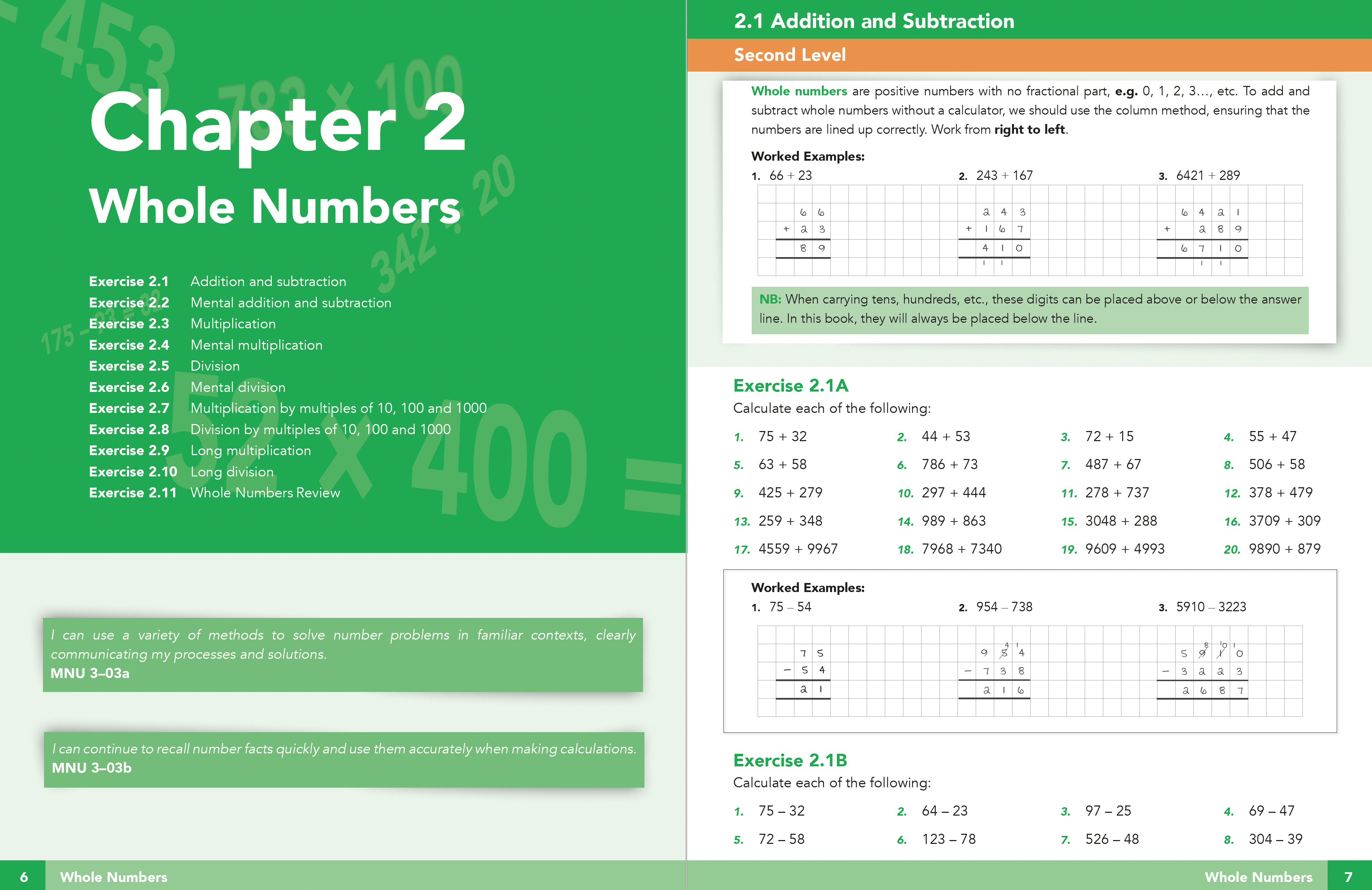 page of CfE Third Level Maths and Numeracy Textbook for Scottish Secondary S1 to S3
