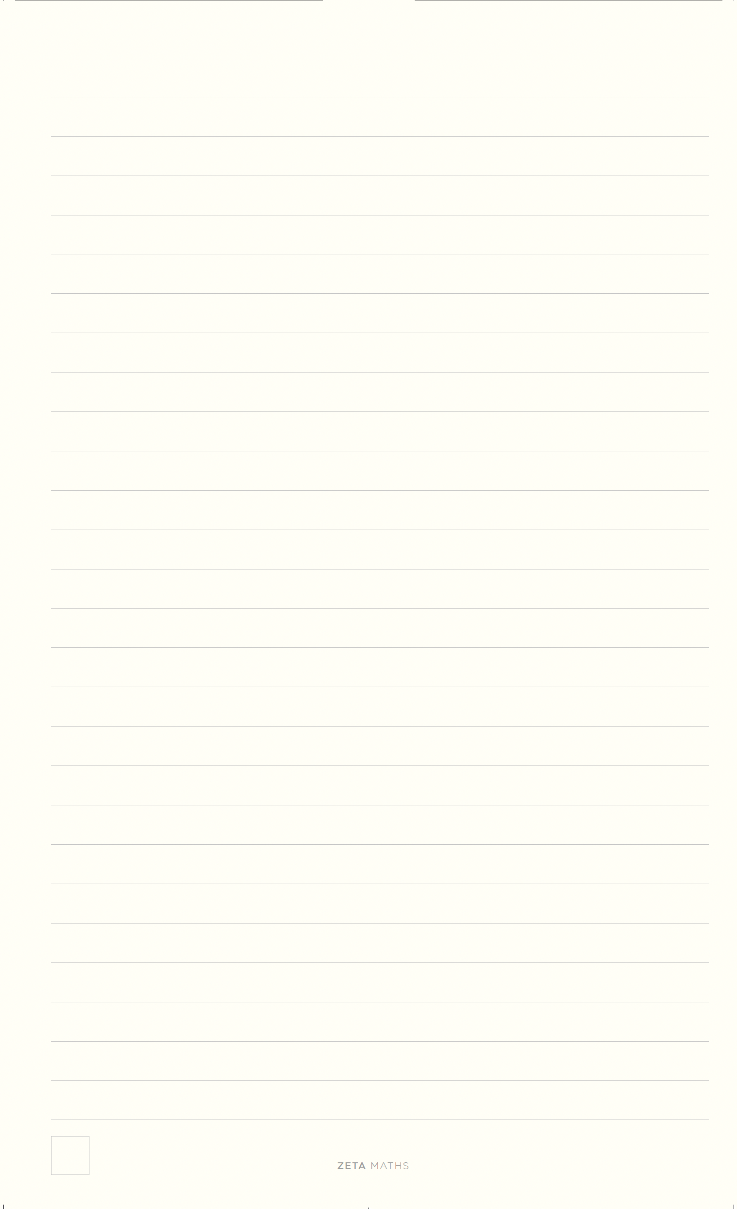 ZETA MATHS Notebook