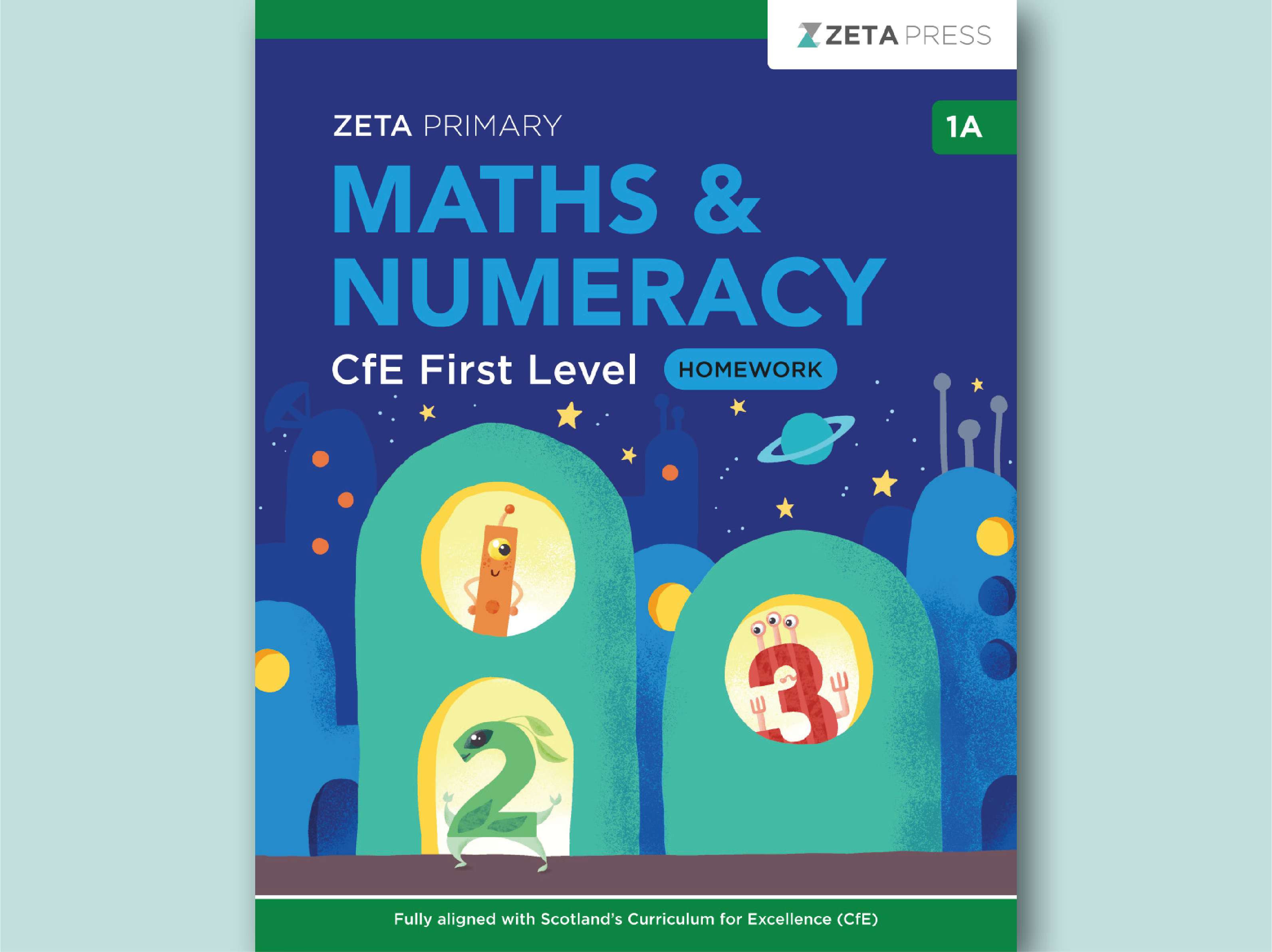 CfE First Level Maths Homework 1A Write-on Workbook for Primary 2