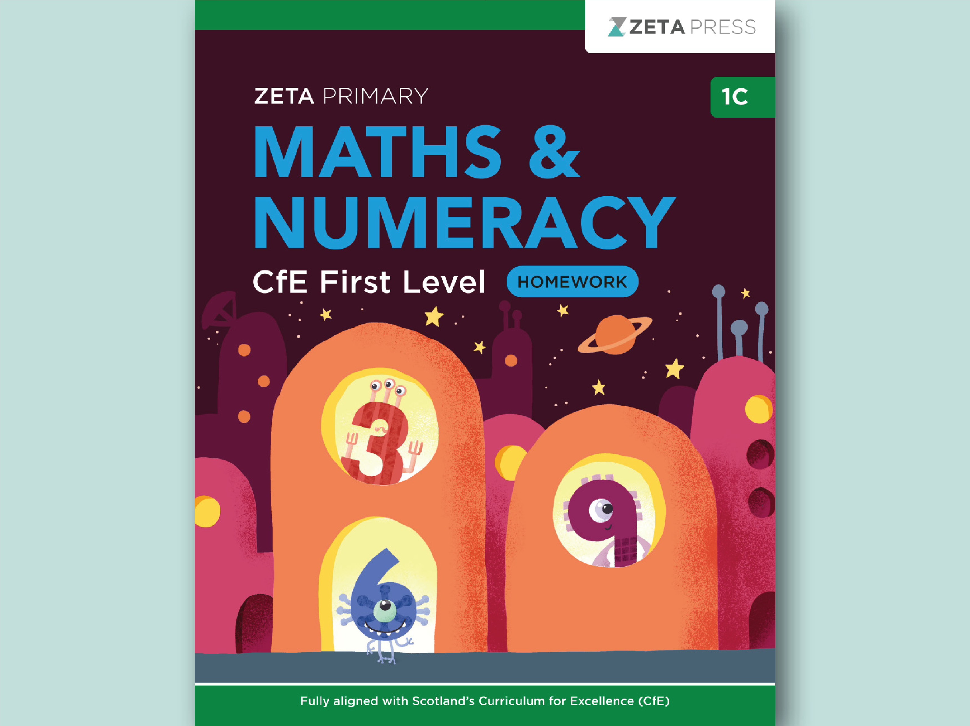 CfE First Level Maths Homework 1C Write-on Workbook for Primary 4