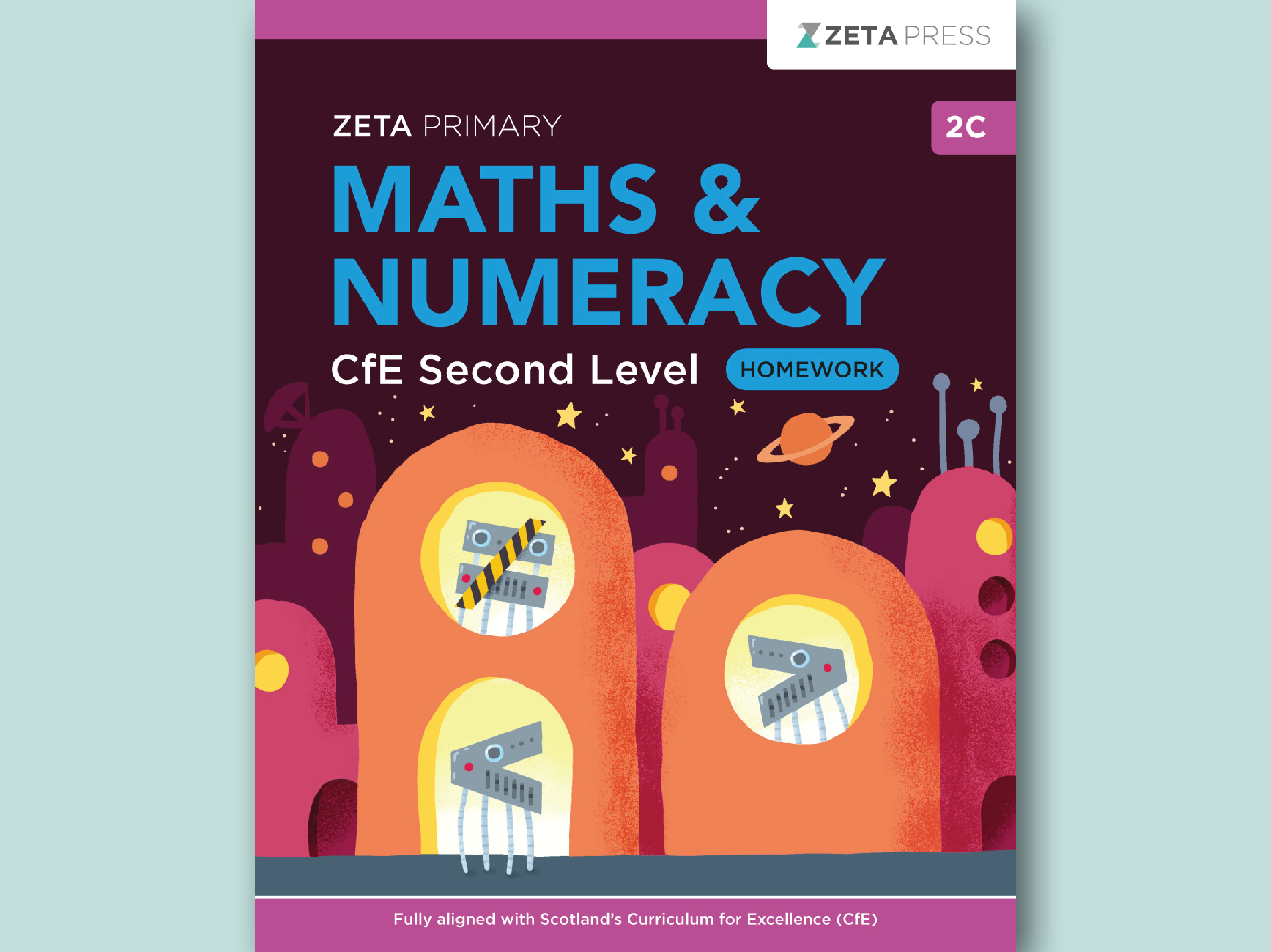 CfE Second Level Maths Homework 2C Write-on Workbook for Primary 7