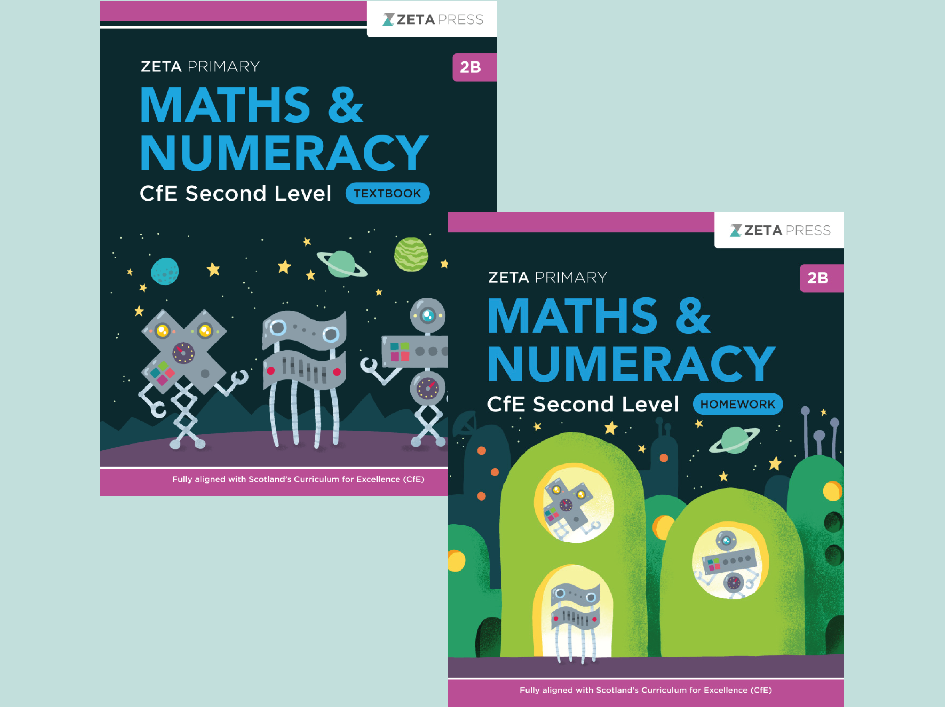 Primary Maths Textbook and Homework Bundle 2B for Scotland P5 and P6.