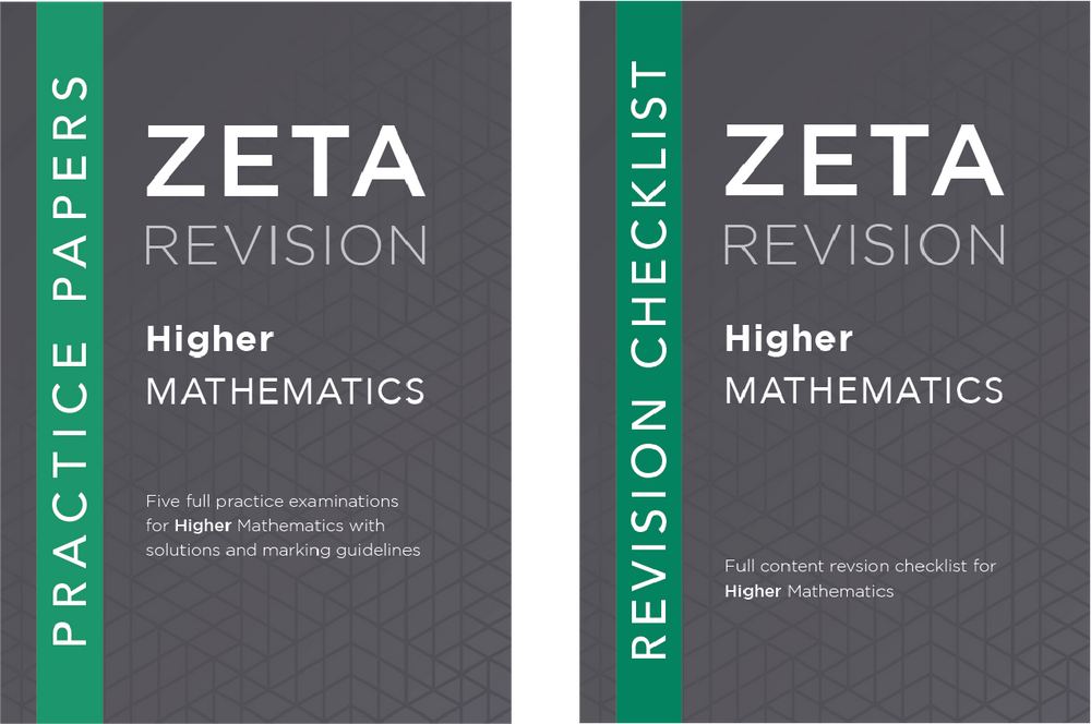 Higher Mathematics Practice Papers + Checklist (X5) TUTOR BUNDLE – ZETA ...