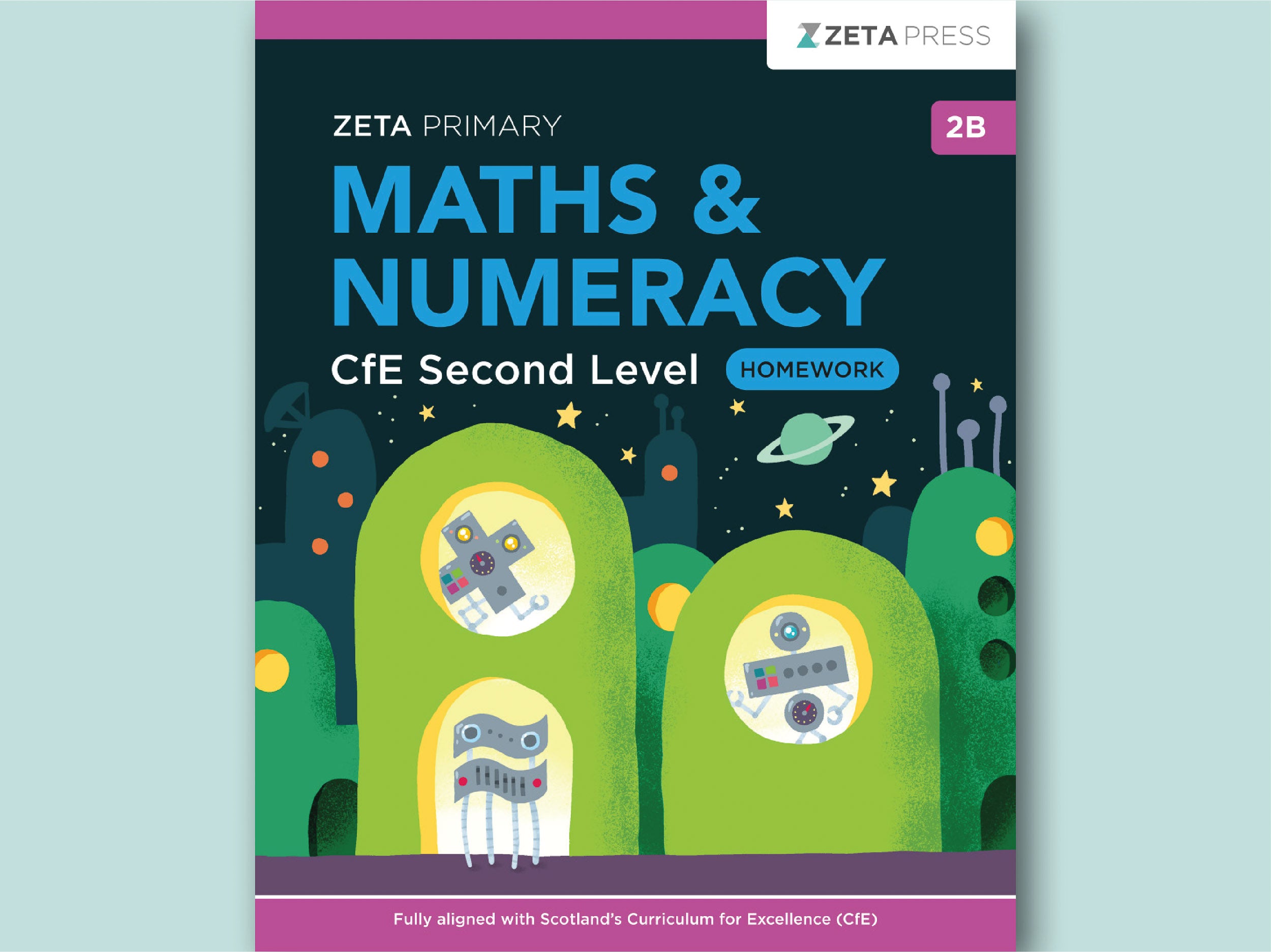 CfE Second Level Maths Homework 2B Write-on Workbook for Primary 6
