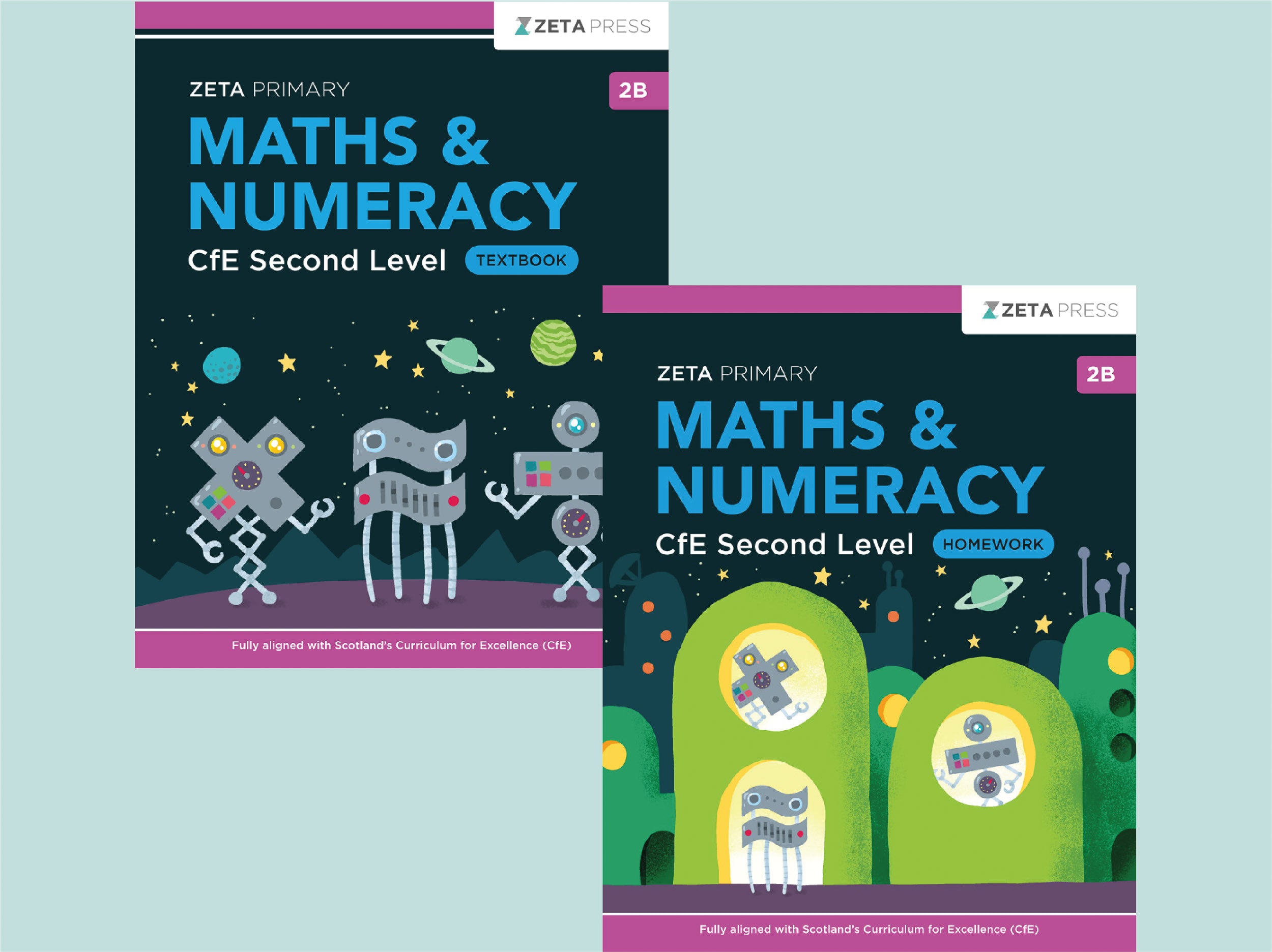 Primary Maths Textbook and Homework Bundle 2B for Scotland P5 and P6.