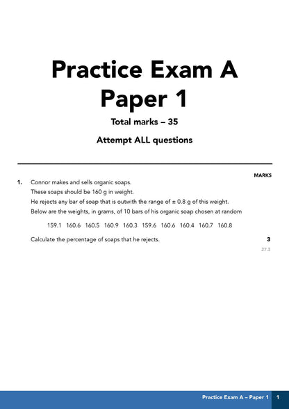 ZETA REVISION: National 5 Applications of Mathematics Practice Papers
