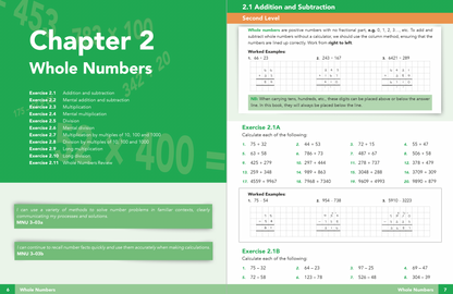 page of CfE Third Level Maths and Numeracy Textbook for Scottish Secondary S1 to S3