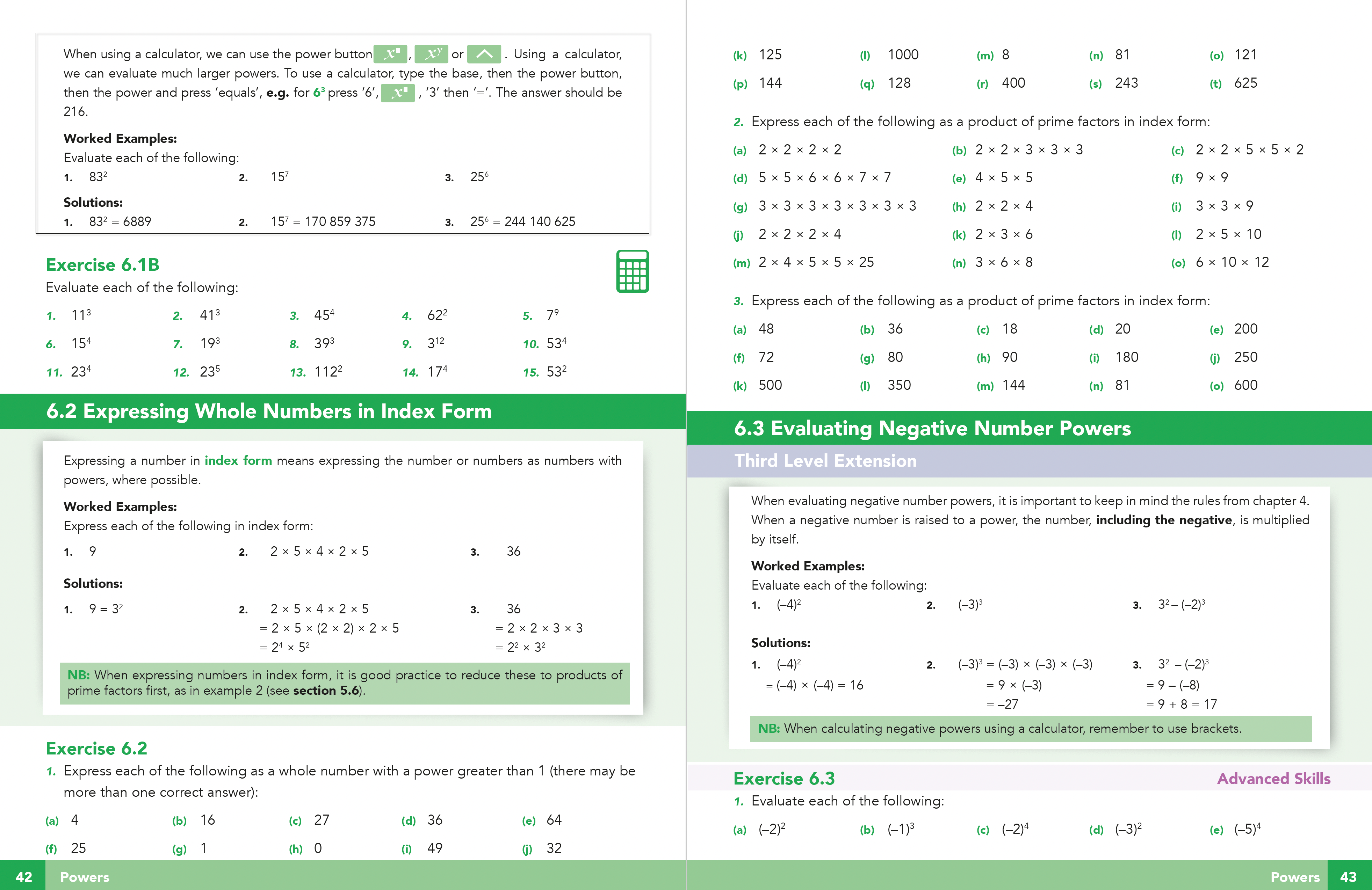 page of CfE Third Level Maths and Numeracy Textbook for Scottish Secondary S1 to S3