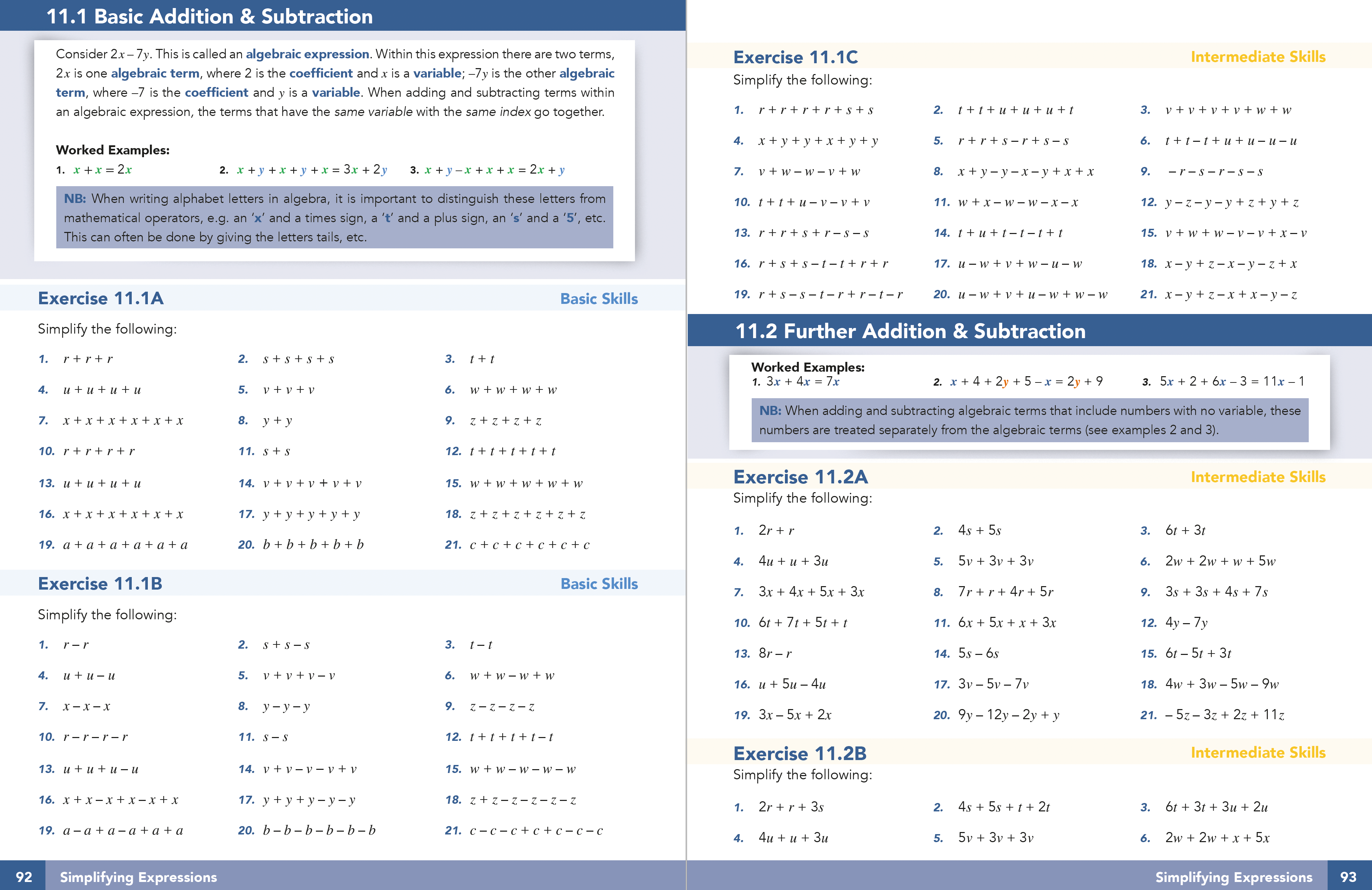 page of CfE Third Level Maths and Numeracy Textbook for Scottish Secondary S1 to S3