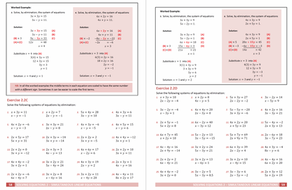 page of Algebra Maths Textbook for Scottish SQA High School Curriculum